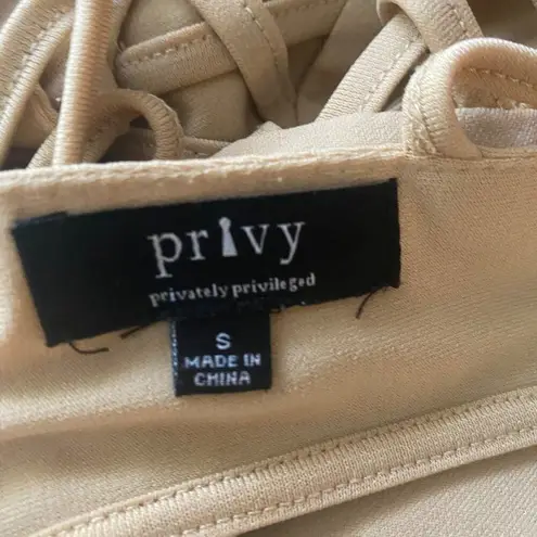 Privy sz S cut out fitted midi party dress