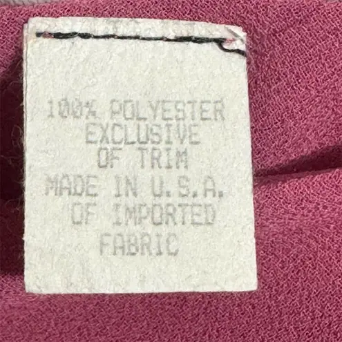 Vintage Ursula of Switzerland Pink Layered Tank Top 12 Coquette Handkerchief Hem Size L