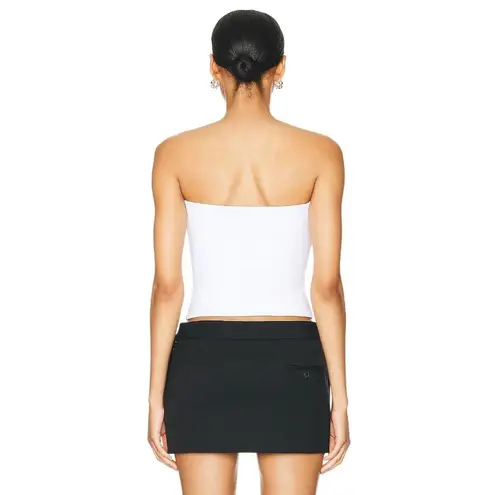 WARDROBE.NYC Opaque Tube Top in White Large New Womens Strapless Bandeau