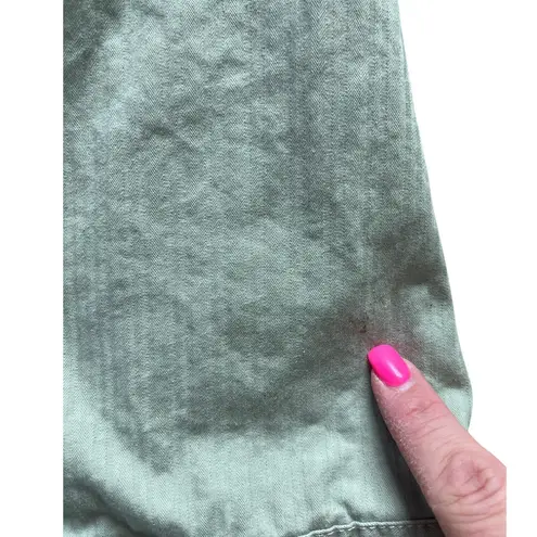 Vintage Bill Blass 90’s Plus Button Front Cropped Jacket Sage Green Size 2X