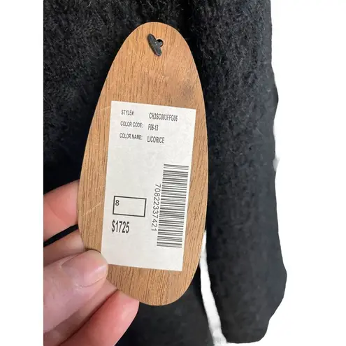 Ports 1961 Wool Blend Logo Plaque Single Breasted Coat Black Size 6