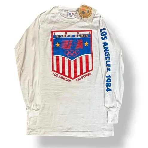 Deadstock 1984 Levi’s USA Olympics Tee Small Los Angeles Red White Blue Striped