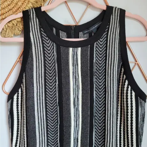 White House | Black Market , Textured Striped Sleeveless Wool Sweater Size Large