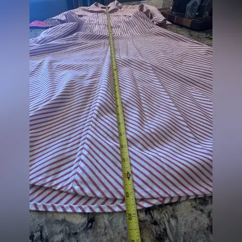 Vintage Shirt Dress Red & White Stripe EJM Ltd Size 11