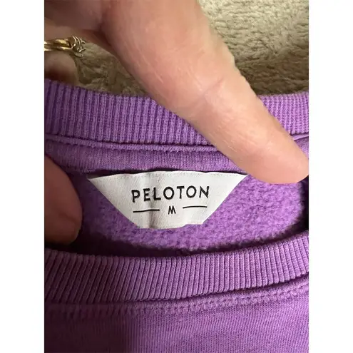 Peloton Women's Crewneck Pullover Sweatshirt Purple Size M