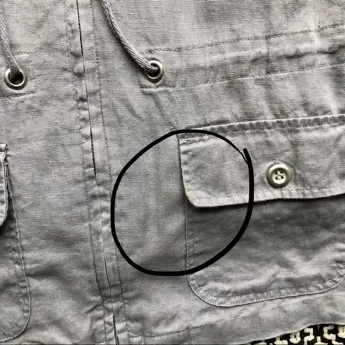 St. Tropez West Grey Linen Vest