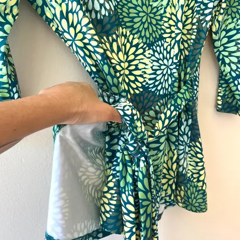 Pattyboutik Stretch Wrap Strap Shirt Top Blouse Mandala Boho Fit Flare Size S