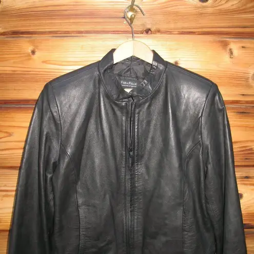 Vera Pelle Black Leather Jacket
