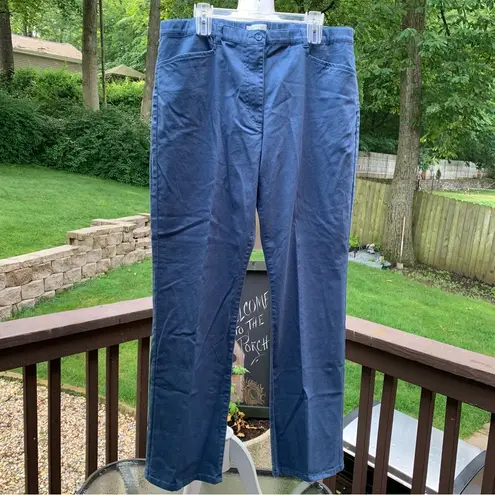 Orvis New NWT Women Blue Jeans Straight Leg Dress Pants Size 18