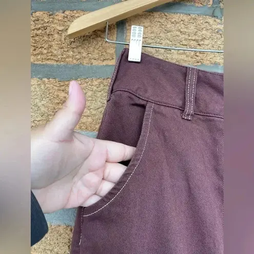 Heron Preston Top-stitched cotton-twill straight-leg pants 26