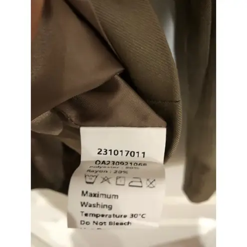 Commense Women's Business Casual Blazer Two Button Long Sleeve Camel XL NWT Tan