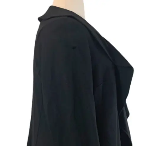 Christopher & Banks Ruffle Front Black Blazer Long Sleeve Women's Size 1X Plus
