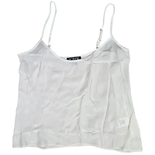 J.Crew  Ruffle button-up shirt in crinkle‎ chiffon in Ivory 2 NWT - Image 3