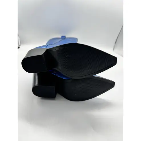 Corkys Hey Girl Blue Metallic Howdy Cowgirl Mid Calf Boots Womens Size 7 Western