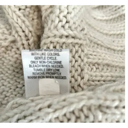 Mossimo Women's Cable Knit Two Toned Pullover 3/4 SleeveSweater Sz XS