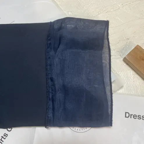 Antonelli Firenze Sheath navy blue 3/4 Sleeve Dress IT 48 US 12 Pockets Cotton