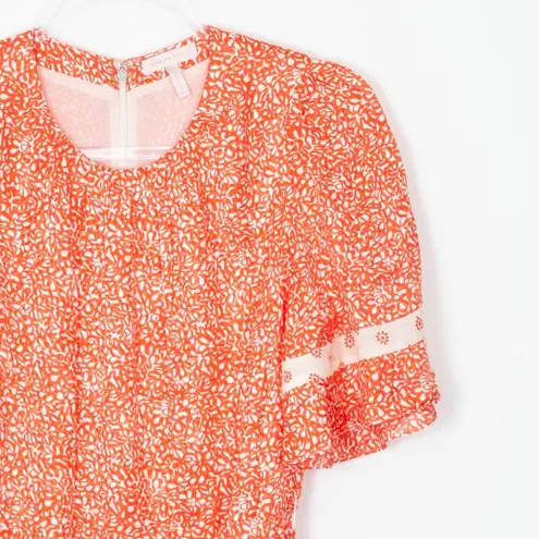 Rebecca Taylor Block Print Mix Silk Jacquard Dress Womens Size 4