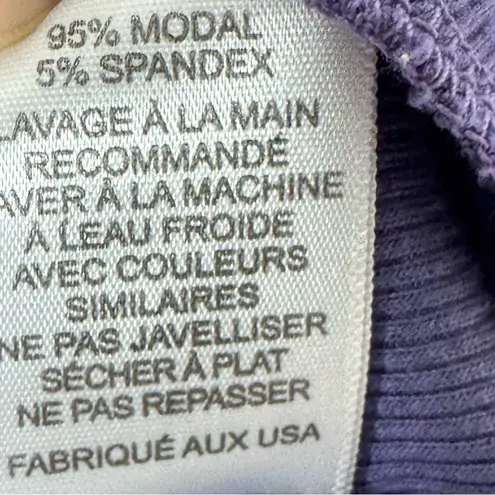 Michael Lauren Revolve Mathis Long Sleeve Tee in Lilac Rose small