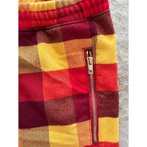 Aviator Nation Unisex XL Plaid Lounge Pants Flannel Relaxed Fit in Red