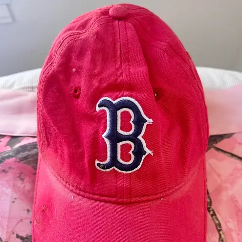boston red sox red baseball cap snap back hat