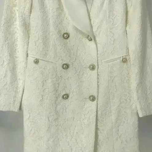 Rebecca Vallance Harriet Lace Blazer Mini Dress Ivory NWT Women’s 4 Bridal White