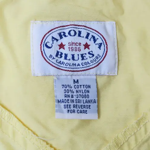 Carolina Blues Vintage 90s Pastel Yellow Nylon Overalls