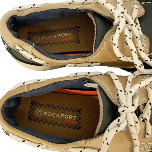 Rockport Works Women’s Sailing Club Slip Resistant Steel Toe Work Shoes Size 8 Blue