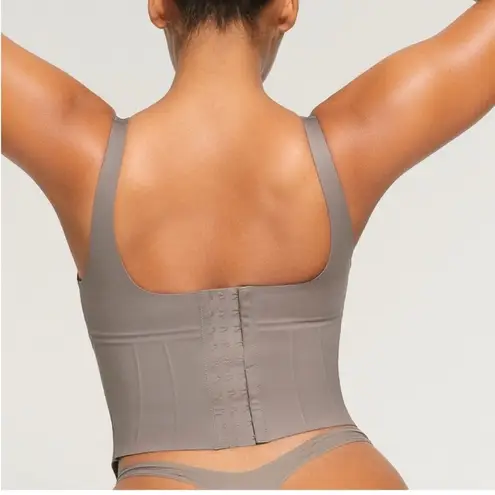 SKIMS NWT Bonded Long Corset Steel 4X | Shapewear Corset Top Bustier