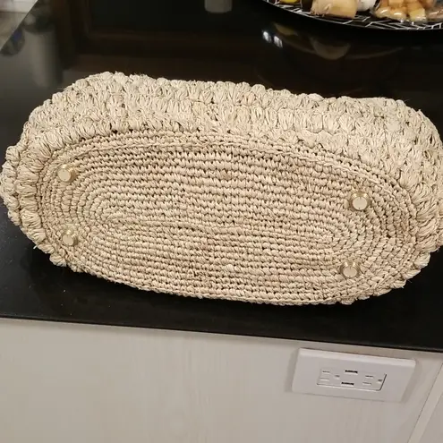 Cult Gaia ππ Naima Tote Bag Woven Raffia ~ Off White NWT