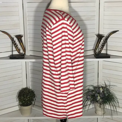 Quacker Factory Nautical Set Shirt & Vest Red White Size 3X