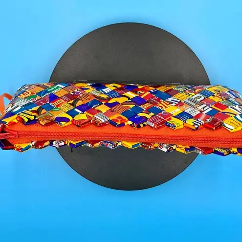 Handbag Bright Colorful Ecoist Candy Wrapper Clutch/Wristlet