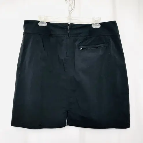 Royal Robbins Vintage Athletic Sporty Hiking Tennis Stretch Black Mini Skirt