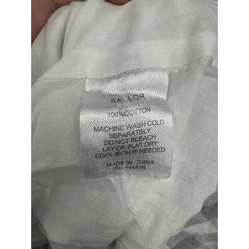 Saylor Dress Women Large Purple Plaid Gingham Hadleigh Mini MSRP$225 Preppy Boho