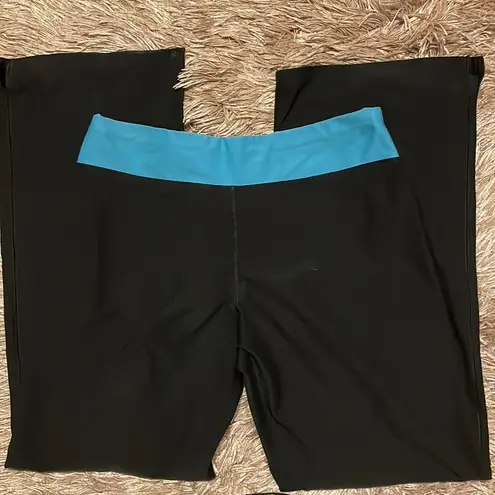 Nike  Black & Blue Straight Leg Woman’s Pants Large