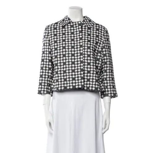 Akris $3K Silk Cashmere Jacket Blazer Coat Pink 8 US 44 IT 38 D M Pockets Runway