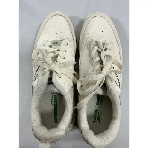 Reebok Womans  Comfort Foot Bed Ortholite 9 Laceup Sneakers White - Image 5