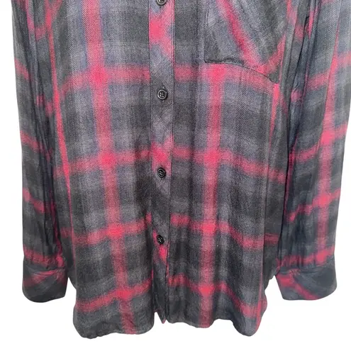 Rails Button Down Hunter Scarlet Ash Black Pocket Casual Shirt EUC Small