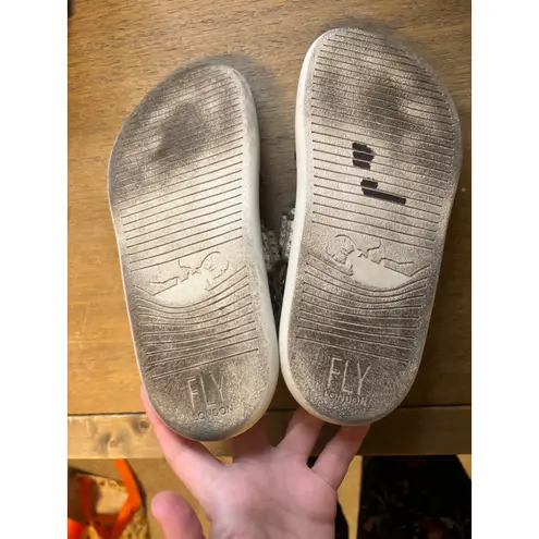 Fly London Sling Back Sandals PAAV228FLY Khaki Bumblebee