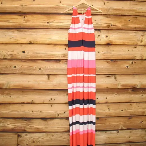 Eliza J Striped Maxi Dress 10