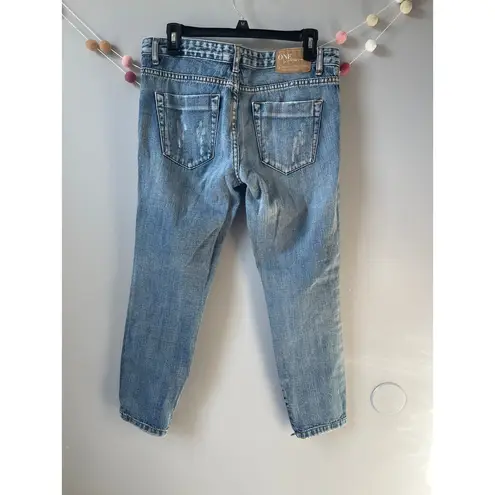 One Teaspoon  Cobain Trashed Freebirds Jeans with Ankle Zipper