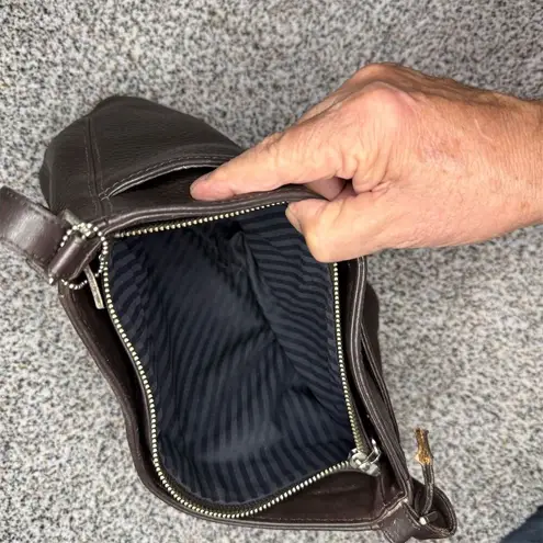 Valentina Divina Firenze Black Leather Crossbody Bag Women's Medium