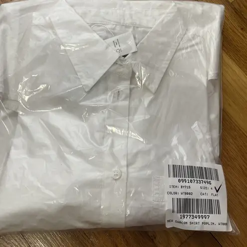 J.CREW Garçon Classic Shirt in Cotton Poplin Size 4 White NEW Classic Work BY715