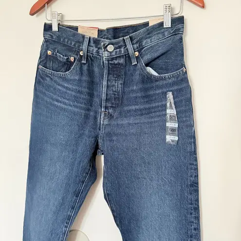 NWT Levi's 501 Original Straight Length Navy Button Fly Cotton Denim Jeans 27x30 Blue Size undefined