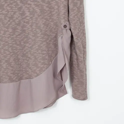 Deletta Anthropologie Nubby Circle Long Sleeve Sweater Tan Womens Size Small - Image 13