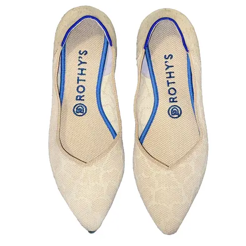 Rothy’s Sahara Gold point toe flats size W9 giraffe print (retired) Tan