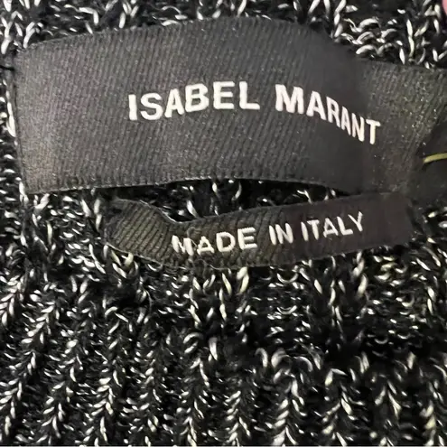 Isabel Marant Dakota FINE ribbed knit wool BLACK dress