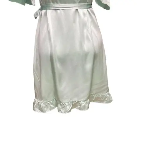 Hill House The Nima Silk Wrap Dress in Mint Size Small Green