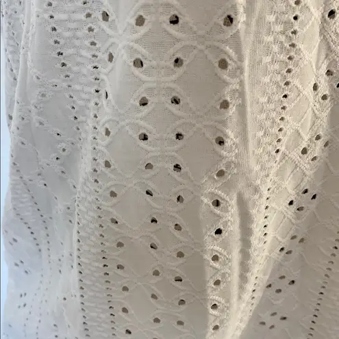 Elegant White Lace Trim Cami Top Size M