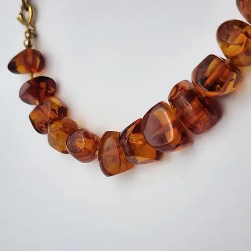 Vintage Baltic Amber Bracelet Orange