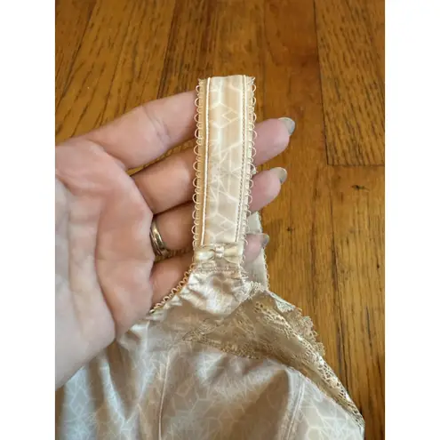 Elomi Kim Bra Womens 38J Beige Cafe Au Lait Underwire Unlined Lace EL4340CAL Size undefined